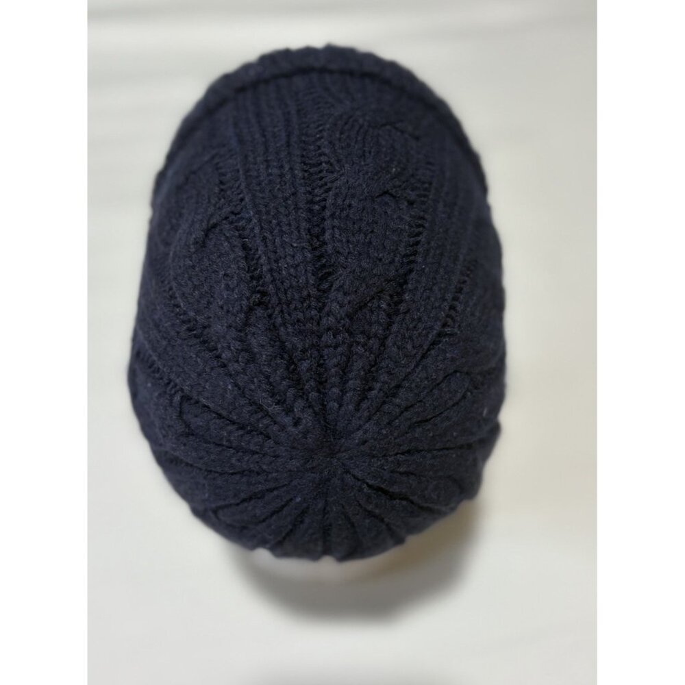 Uniqlo Winter Hat Boy/Girl Blue Ribbed Stretch Heat-Tech Knit Beanie, One size - Picture 5 of 12